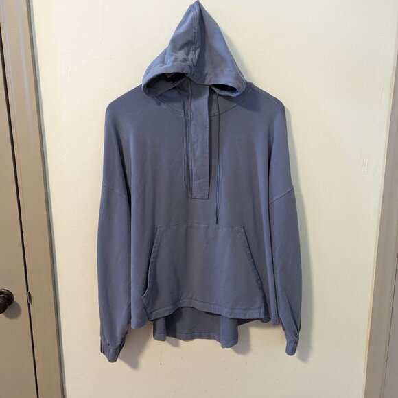 knix Good To Go Oversized Hoodie Pullover Sweatshirt Top Blue Size Large - Picture 7 of 8